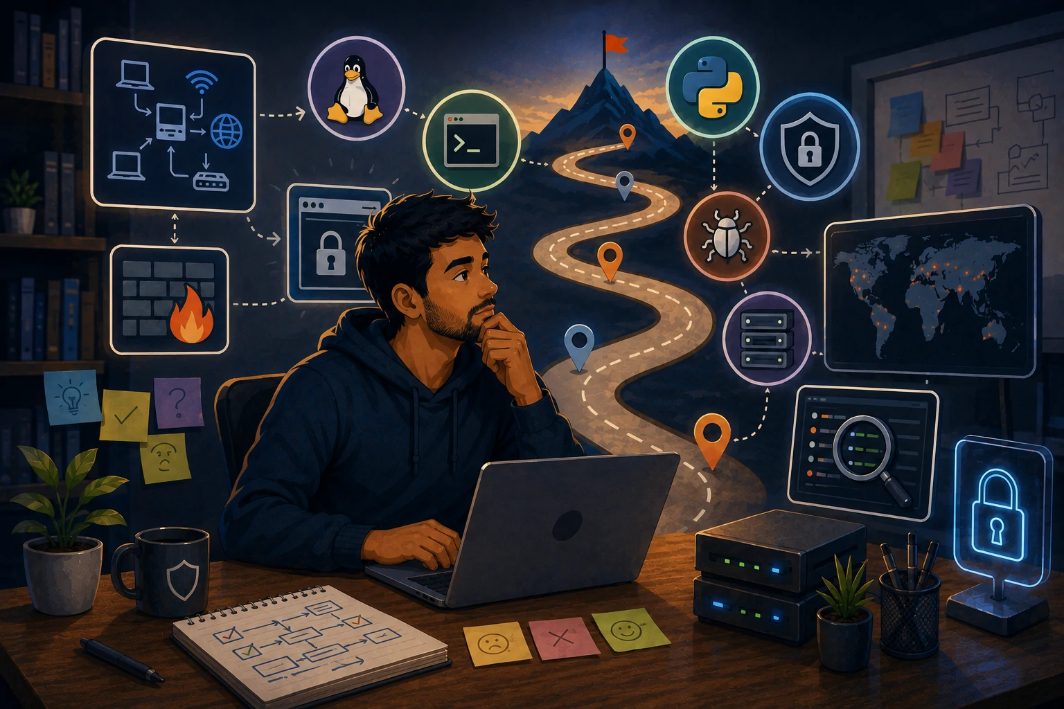 Learning Cybersecurity in Public My Notes, Mistakes and Progress